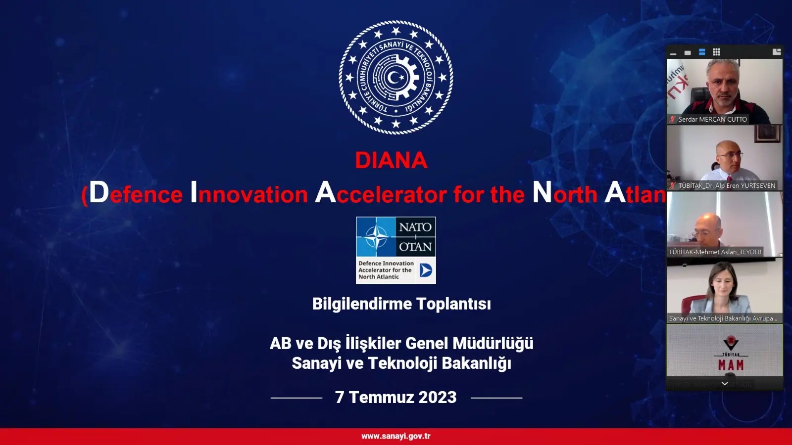  Defence Innovation Accelerator for the North Atlantic (DIANA) Programı Toplantısı